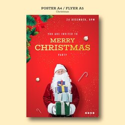 Superlative Free Christmas Poster Templates Template Party Website Visit