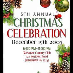 Supreme Best Christmas Poster Templates Images On Party Template Celebration Posters Xmas Holiday Flyer
