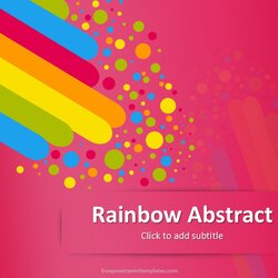 Great Microsoft Templates Free Downloads Rainbow Abstract Magenta
