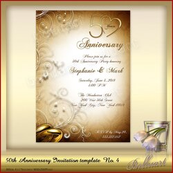 Sterling Wedding Invitation Templates Anniversary Invitations