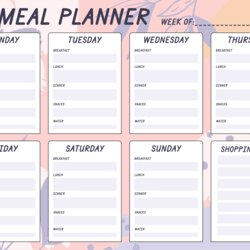Eminent Blank Meal Planner Sheet Free Throughout Valid Planners Weekly Menu Template