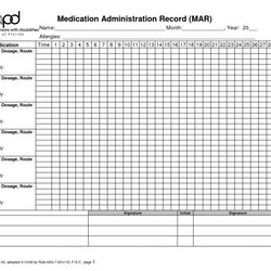 Free Printable Medication Administration Record Work Medications Medicine Documenting Patients Chart