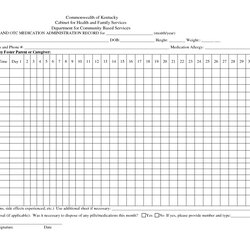 Sterling Best Printable Medication Administration Record Template