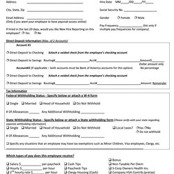 Admirable Printable Employee Information Forms Personnel Sheets Form Kb