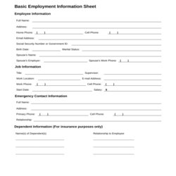 Cool Free Employee Information Forms In Ms Word Form Doc