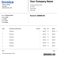 Superior Invoice Template Google Docs Ready To Use In Blog Professional