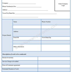 Sample Contractor Form Forms Examples Buy Edit Easy Only