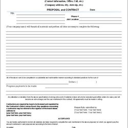 Spiffing Best Ideas About Construction Contract On Registration Template Proposal Printable Contracts Form