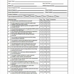 The Highest Quality Construction Site Inspection Form Template Beautiful Checklist
