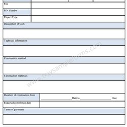 The Highest Standard General Contractor Forms Online Form Templates Template