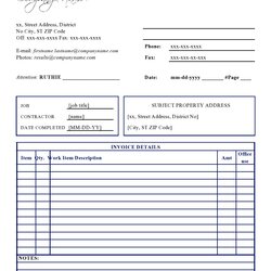 Tremendous Independent Contractor Invoice Templates Free