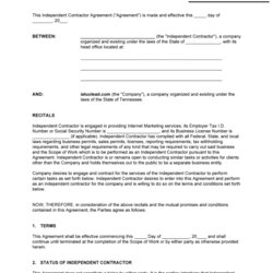 Blank Contractor Agreement Fill And Sign Printable Template Legal Large