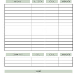 Superlative Monthly Budget Planners Free Template Page