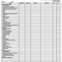 Superb Monthly Budget Template Household Excel Spreadsheet Budgeting