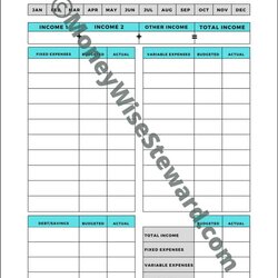 Sterling Free Budget Templates That Make Budgeting Easier Monthly Money Steward Printable