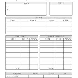 Splendid Monthly Budget Planner Printable Simple Worksheet Personal