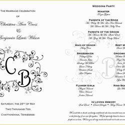 Superlative Free Wedding Templates Online Of Printable Programs On Wording Ceremony