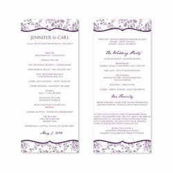 Exceptional Free Wedding Programs Templates Template Program Related Posts Inspirational Instant Download By