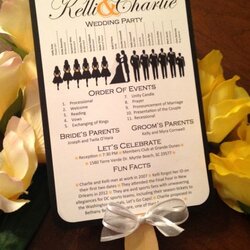 Matchless Free Wedding Programs Templates Template Fan Program Silhouette Paddle Ceremony Fun Invitations