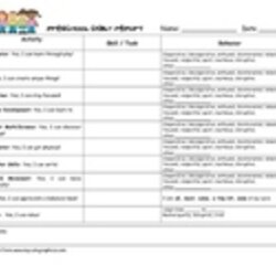Wonderful Preschool Daily Report Teaching Resources Teachers Pay Form Large