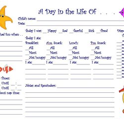 Best Printable Daily Sheets For Toddlers Free At Preschool Report Reports Daycare Toddler Sheet Progress