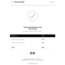 Order Confirmation Email Template For Business Services Catalog Templates Large