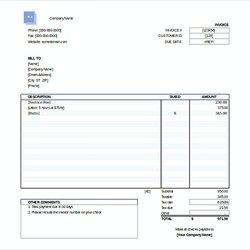 Invoice Template Templates Free
