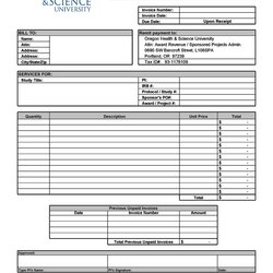 Swell Invoice Templates Blank Commercial Word Excel Template
