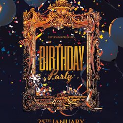 Wizard The Best Birthday Flyer Templates For Editable Party