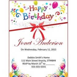 Birthday Flyer Template Free Stuff Templates Flyers Party Invitation Word Happy Choose Board Wishes