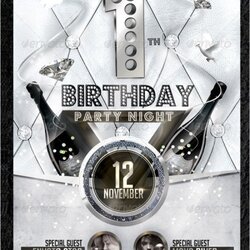 High Quality Birthday Flyer Template Free Premium Download
