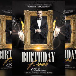 Outstanding Birthday Flyer Templates Word Free Premium Template Flyers Sample Party