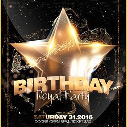 Tremendous Free Birthday Flyer Templates Of Beautifully Designed Party