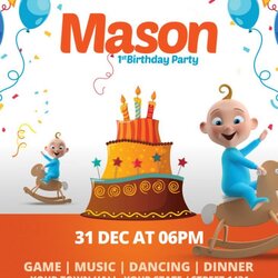 Swell Birthday Party Flyer Template Free Templates Flyers