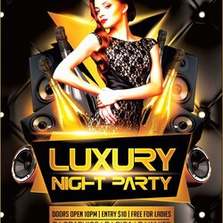 Cool Free Birthday Flyer Templates Of Luxury Night Party Flyers Nightclub Promote Template By