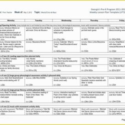 Lesson Plan Template Free Templates Of
