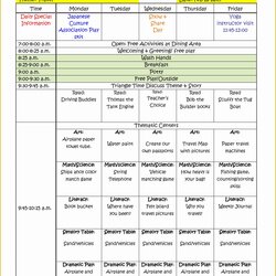 Peerless Lesson Plan Template Free Of Doe Kindergarten