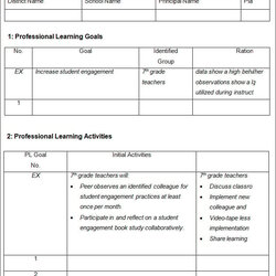 Professional Development Plan Template Free Word Documents Download Examples School Templates Growth Proposal