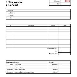 Legit Music Lesson Receipt Template Word