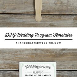 Download And Customize This Vintage Inspired Wedding Program Programs
