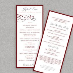 Wedding Program Template Download By With Programs Templates