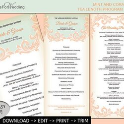 Outstanding Wedding Program By