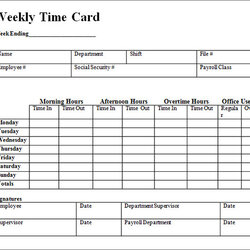 Sublime Free Templates Forms Employee Time Card Template Excel Printable Weekly Cards Calculator Blank