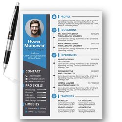 Resume Template Vector Ms Word Templates File Format
