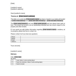 Great Tenant Reference Letter Template Sample Ref