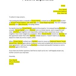 Brilliant Amazing Rental Reference Letters For Tenants Landlords Letter Tenant Kb