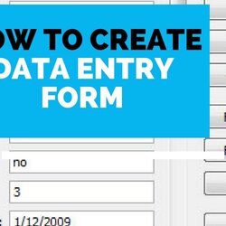 High Quality How To Create Data Entry Form In Microsoft Excel