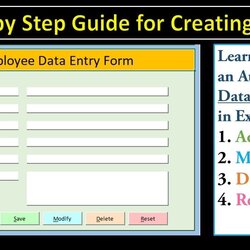 Eminent How To Create Data Entry Form In Excel With Modify Delete And
