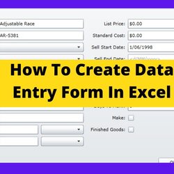 Spiffing Excel How To Create Data Entry Form In Tutorial Easy Method