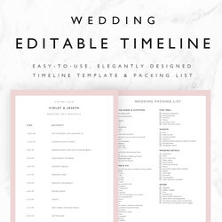 Preeminent Beautiful Wedding Templates Editable Schedule Info Word